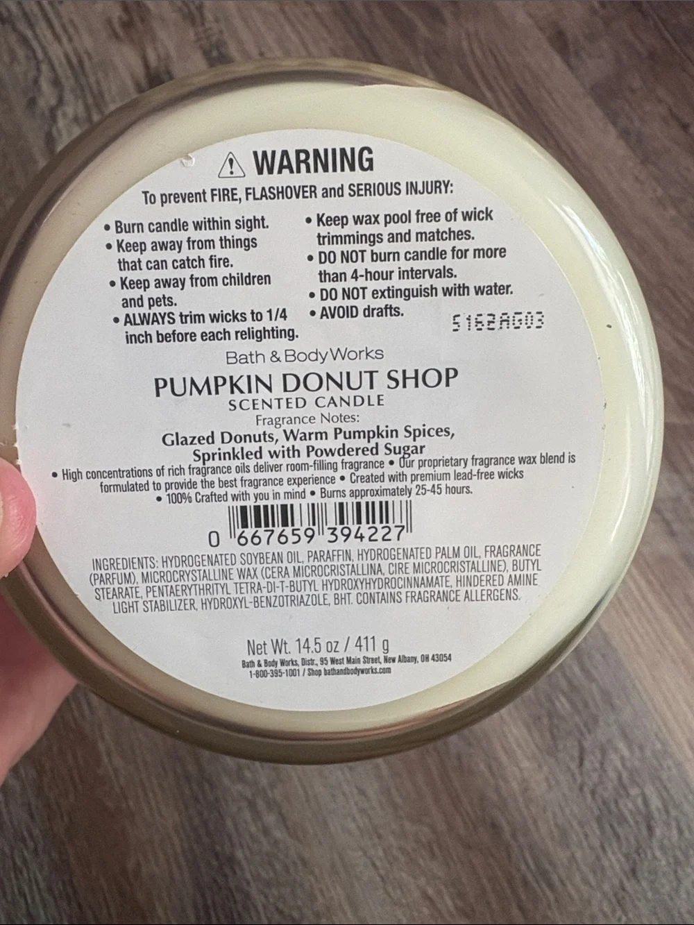 🆕🍩🎃🍁 BBW 3 wick Pumpkin Donut Shop